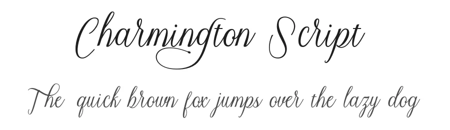 Charmington Script by Kurniadi Saputra — Script Handwritten Font