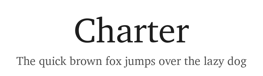 Charter by Bitstream Inc., Cambridge, MA — Serif Font