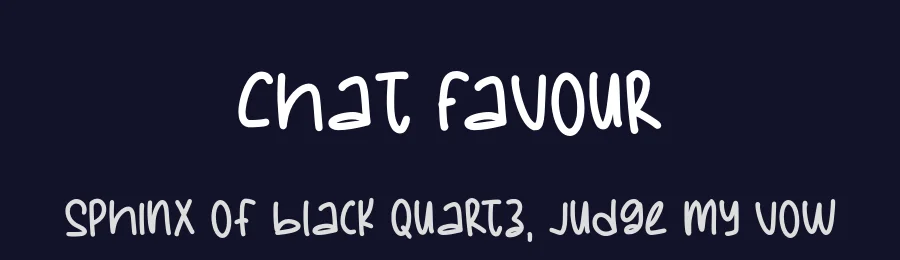 Chat Favour by Eko Bimantara, Vava the Vallen — Script Handwritten Font — thumbnail 2