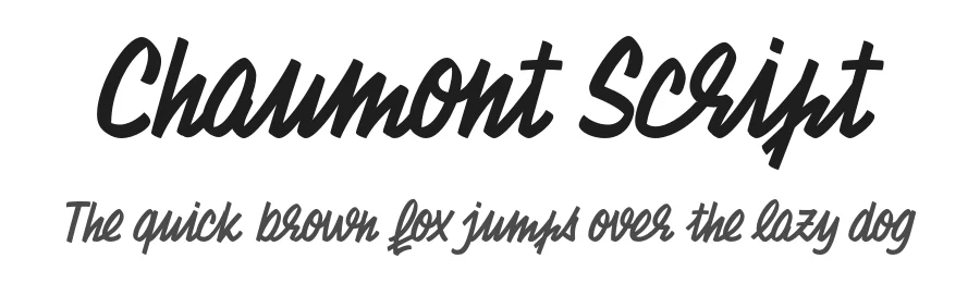 Chaumont Script by Alexandre Bassi — Script Handwritten Font