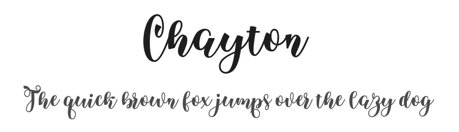 Chayton by Khaidir — Script Handwritten Font