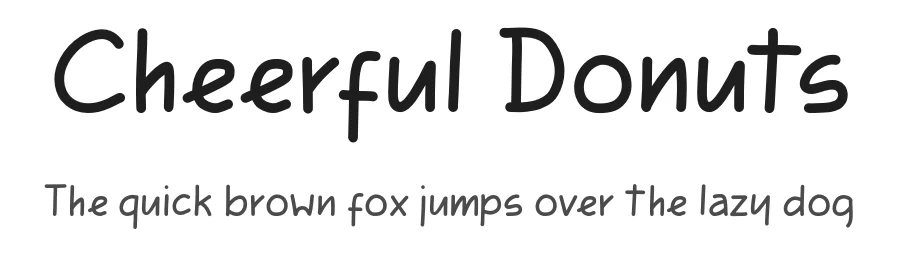 Cheerful Donuts by Khurasan β Script Handwritten Font