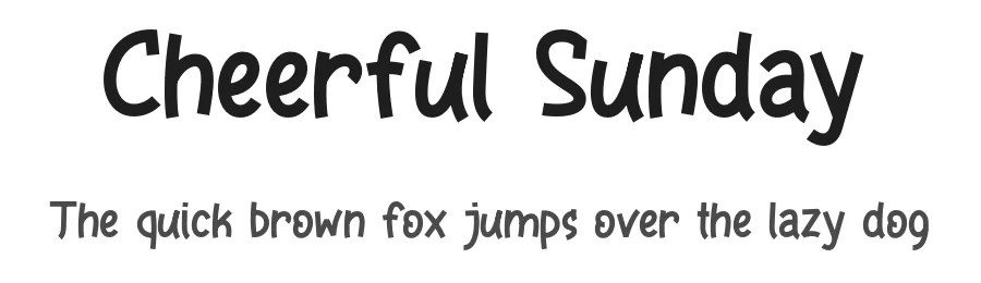 Cheerful Sunday by Lettersweet — Script Handwritten Font