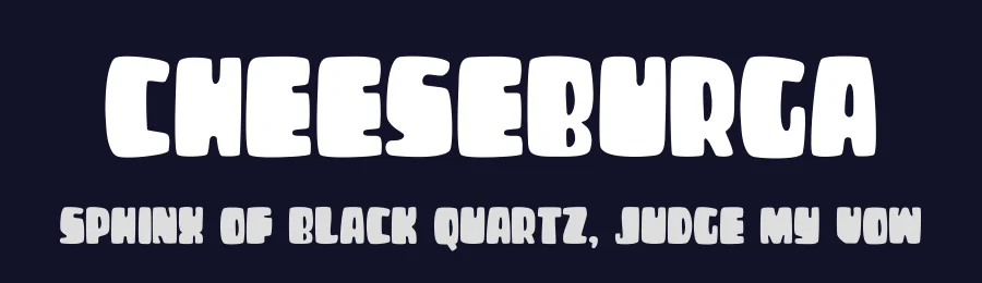 Cheeseburga by Sahirul Iman — Display Font — thumbnail 2