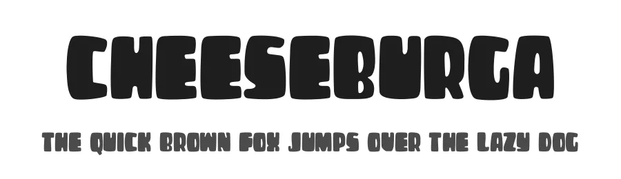 Cheeseburga by Sahirul Iman — Display Font