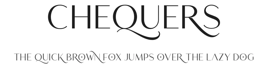 Chequers by Sarid Ezra — Sans Serif Font