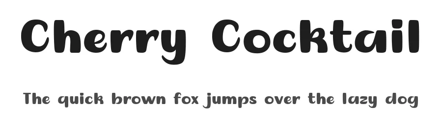 Cherry Cocktail by Joe Letter — Script Handwritten Font