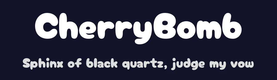 CherryBomb by satsuyako — Display Font — thumbnail 2