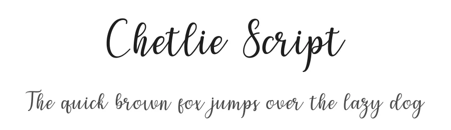 Chetlie Script by Syahputra/Bexxtype — Script Handwritten Font