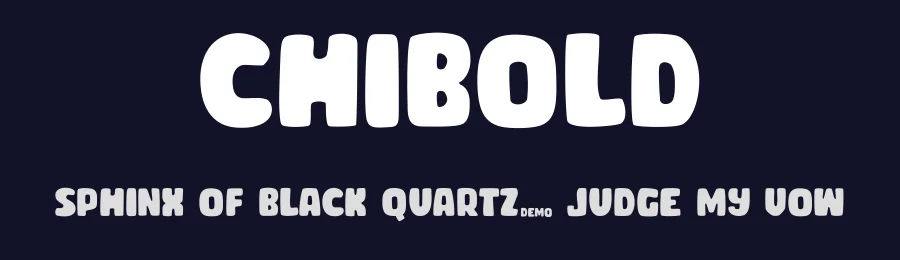 Chibold by Sahirul Iman, Semarang — Display Font — thumbnail 2