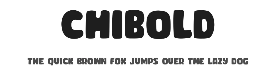Chibold by Sahirul Iman, Semarang — Display Font