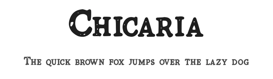 Chicaria by Ilyas Yasin — Display Font