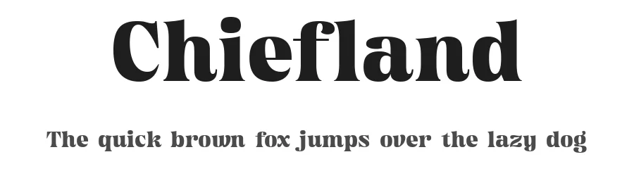 Chiefland by Sahrul Hidayat — Serif Font