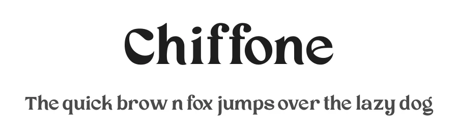 Chiffone — Script Handwritten Font