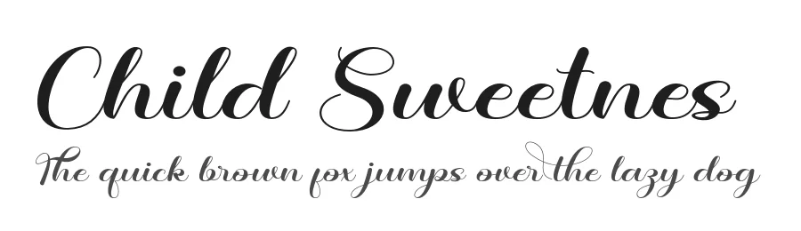 Child Sweetnes by Khaidir — Script Handwritten Font