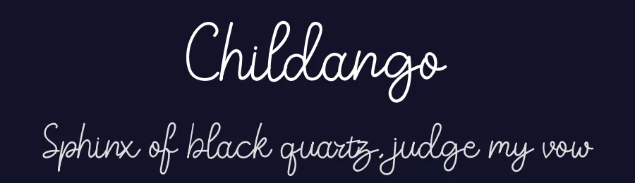 Childango by Ahmad Kartiwa — Script Handwritten Font — thumbnail 2