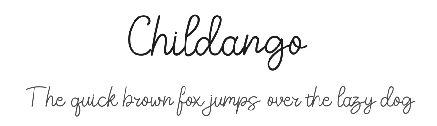 Childango by Ahmad Kartiwa — Script Handwritten Font
