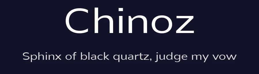 Chinoz — Sans Serif Font — thumbnail 2