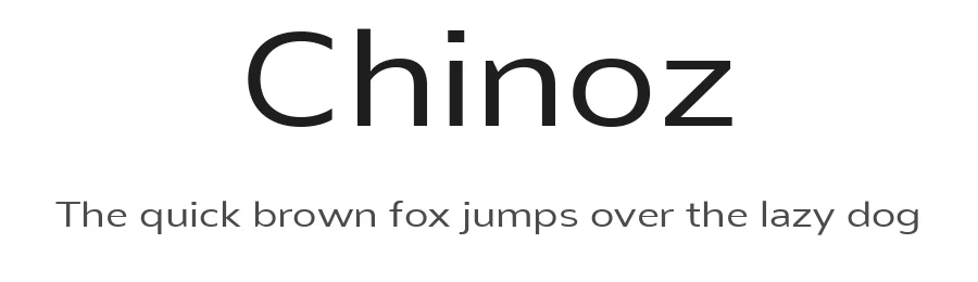 Chinoz — Sans Serif Font