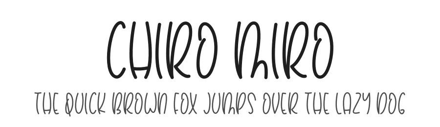 Chiro Miro by Jimtype Studio — Script Handwritten Font