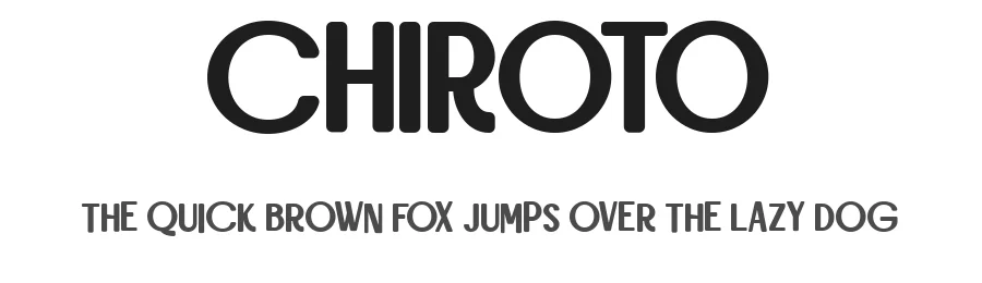 Chiroto by Say Studio — Sans Serif Font