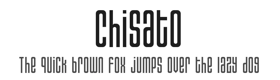 Chisato by zephram — Sans Serif Font