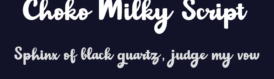 Choko Milky Script — Script Handwritten Font — thumbnail 2