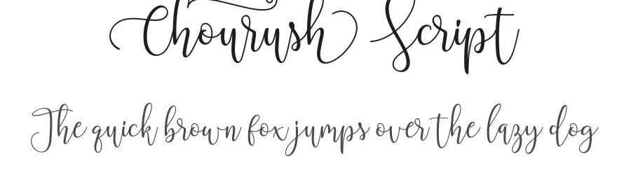 Chourush Script by Captain Jack — Script Handwritten Font