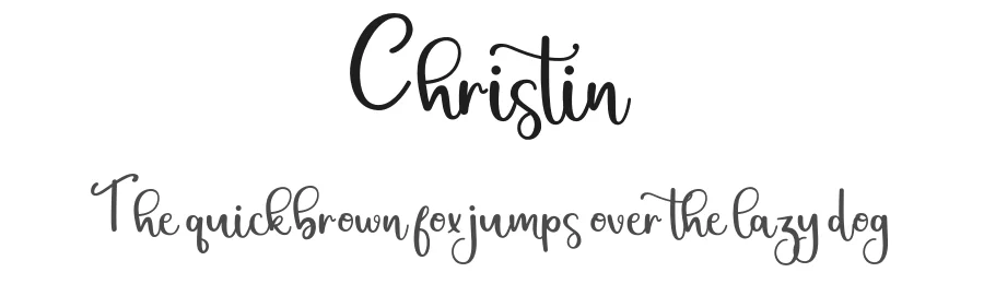 Christin by Suntype — Script Handwritten Font