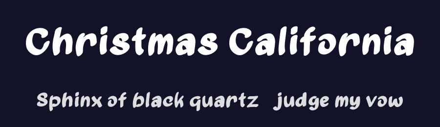 Christmas California — Script Handwritten Font — thumbnail 2