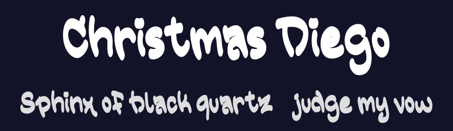 Christmas Diego — Script Handwritten Font — thumbnail 2