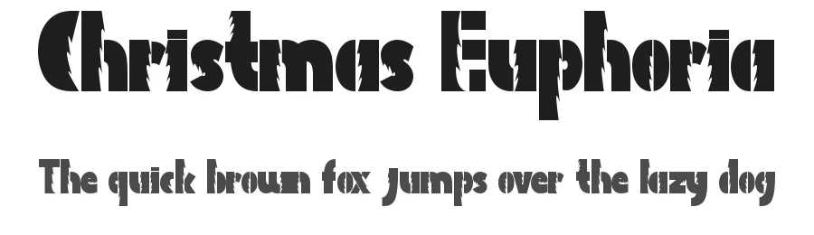 Christmas Euphoria by Yoga Letter 2025 (Isroni Yoga Prasetya) — Display Font