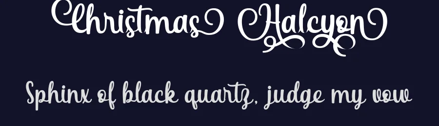 Christmas Halcyon by ahweproject — Script Handwritten Font — thumbnail 2