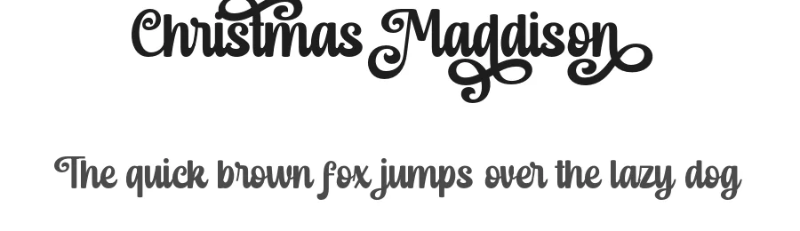 Christmas Maddison by Lettersweet — Script Handwritten Font