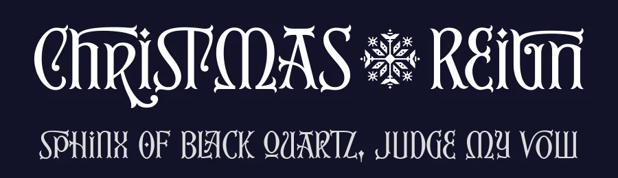 Christmas Reign by Mans Greback — Display Font — thumbnail 2