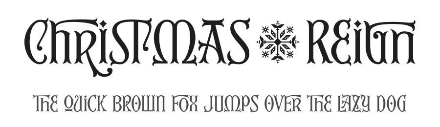 Christmas Reign by Mans Greback — Display Font