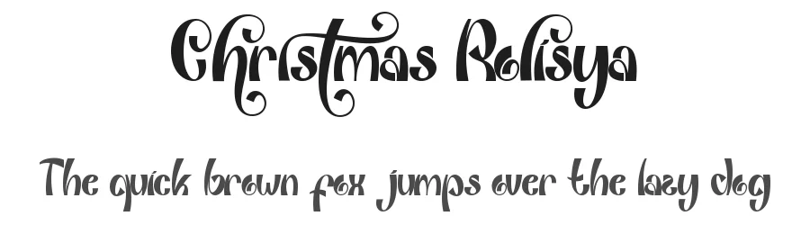 Christmas Rolisya by Yoga Letter 2025 (Isroni Yoga Prasetya) — Display Font