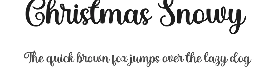 Christmas Snowy by Dida Ahluddin — Script Handwritten Font