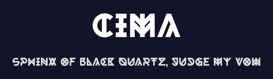 Cima by Piotr Monsiorski — Display Font — thumbnail 2