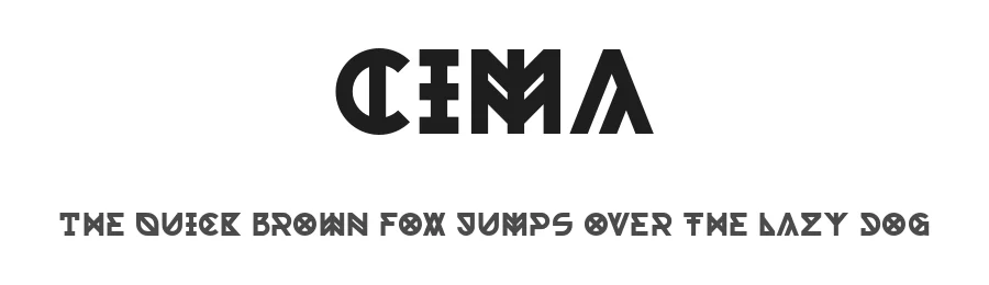 Cima by Piotr Monsiorski β Display Font