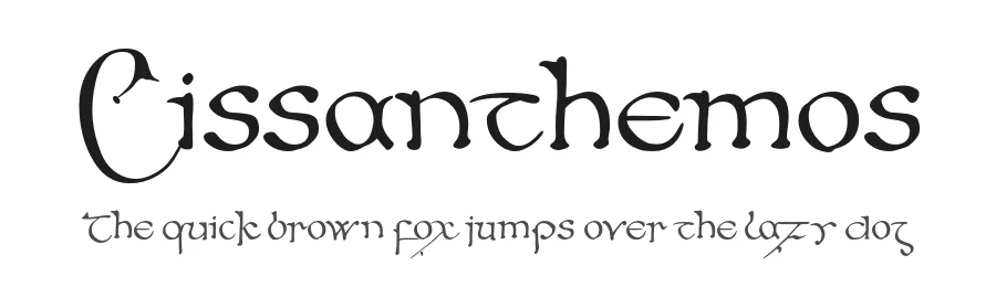 Cissanthemos by Peter S. Baker — Script Handwritten Font