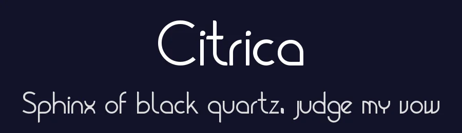 Citrica by Mario Otalvaro — Sans Serif Font — thumbnail 2