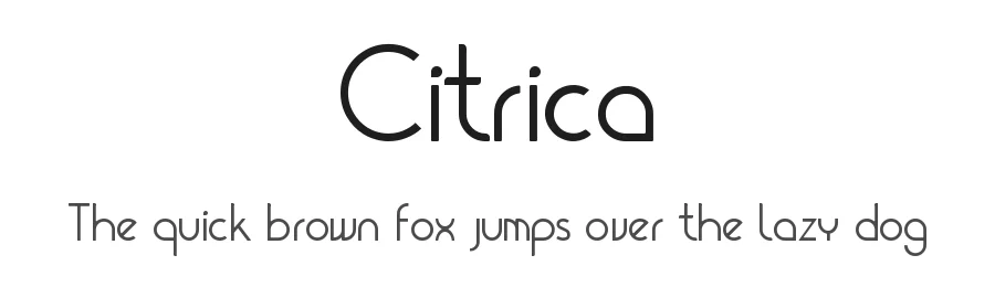 Citrica by Mario Otalvaro — Sans Serif Font