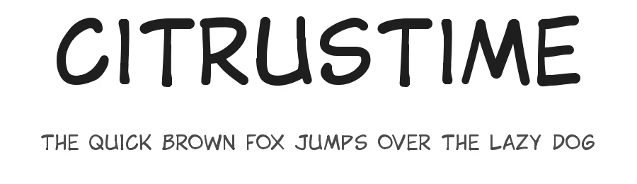 Citrustime — Script Handwritten Font