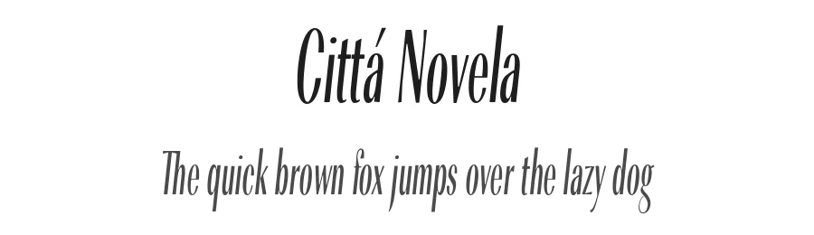 Cittá Novela by Johnny Feron — Sans Serif Font