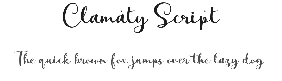 Clamaty Script by Gatype — Script Handwritten Font