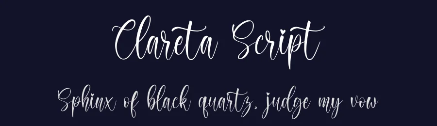 Clareta Script — Script Handwritten Font — thumbnail 2