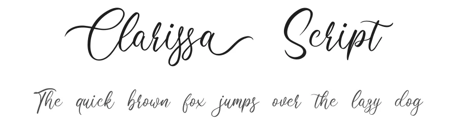 Clarissa Script by Blankids STD β Script Handwritten Font