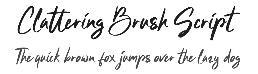 Clattering Brush Script by Rian Rahardi — Script Handwritten Font