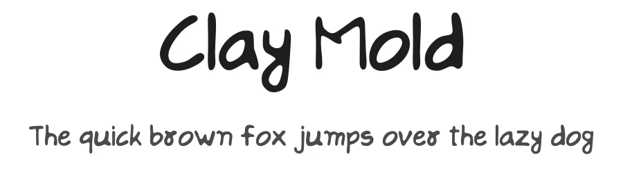 Clay Mold by Iram Khan — Script Handwritten Font